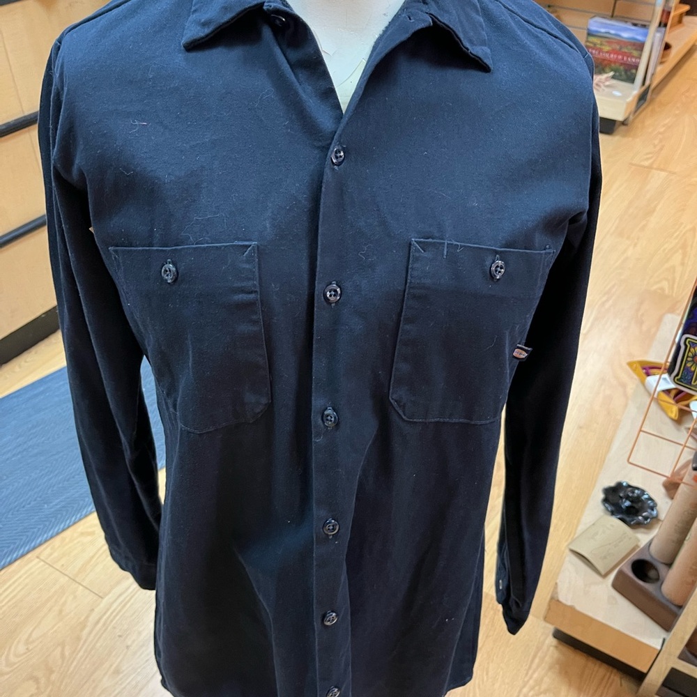 Dickies Black Button-Up Shirt